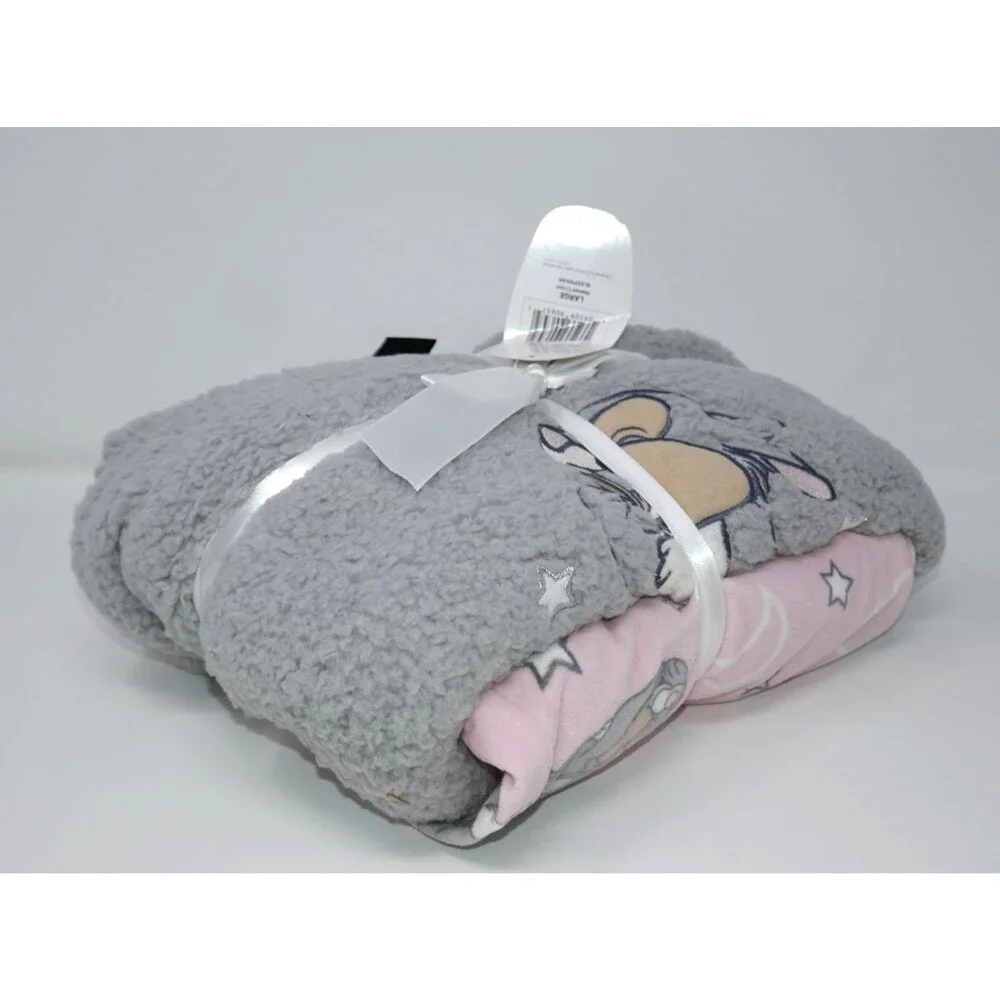 Disney Sleepy Thumper Rabbit Plush Sherpa Long Sleeve 2 Piece Pajama Set Size L - Picture 6 of 8